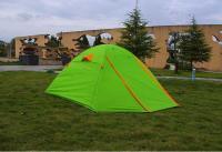 探索戶外生活的理想伴侶 210T三人鋁桿雙層雙門帳篷